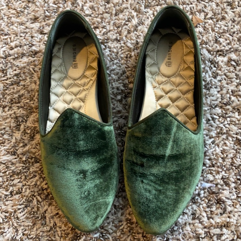 Green Velvet Heron style Birdies